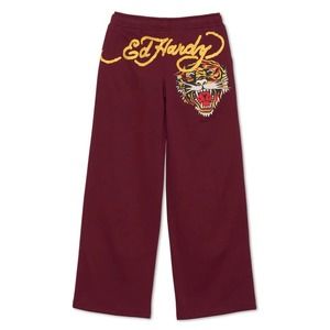 Ed Hardy Retro Tiger Flare Sweatpants